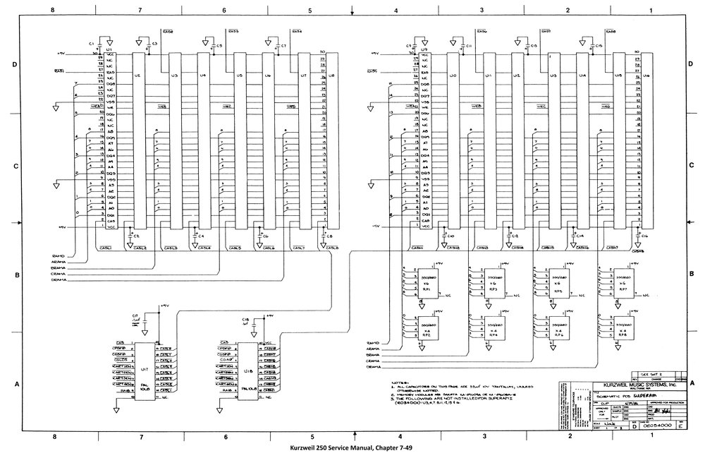 Schematic Superam Board, 2 sheets - Sheet 1